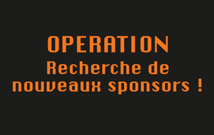 nous recherchons partenaires sponsors pour la saison 2025 